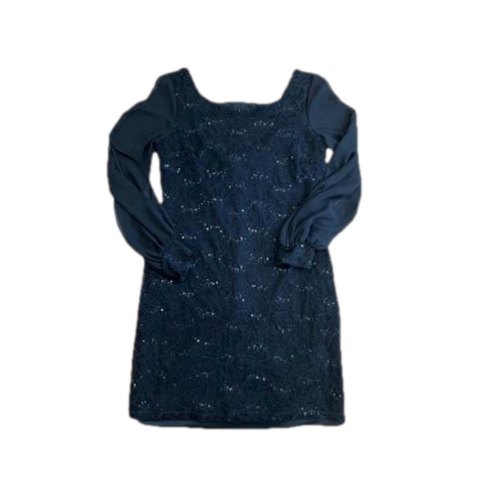 Scarlett Women’s Black Mini Lace & Sequins Cocktail Dress Size 8 NWOT - Picture 3 of 10